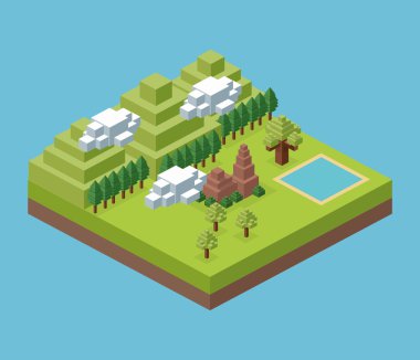 izometrik simgesi tasarım