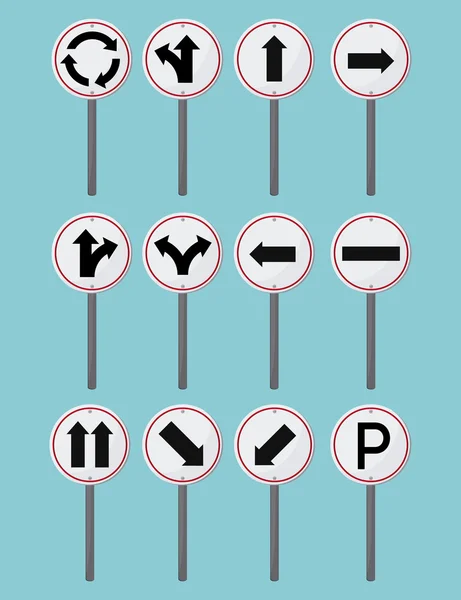 Дизайн дорожных знаков — стоковый вектор