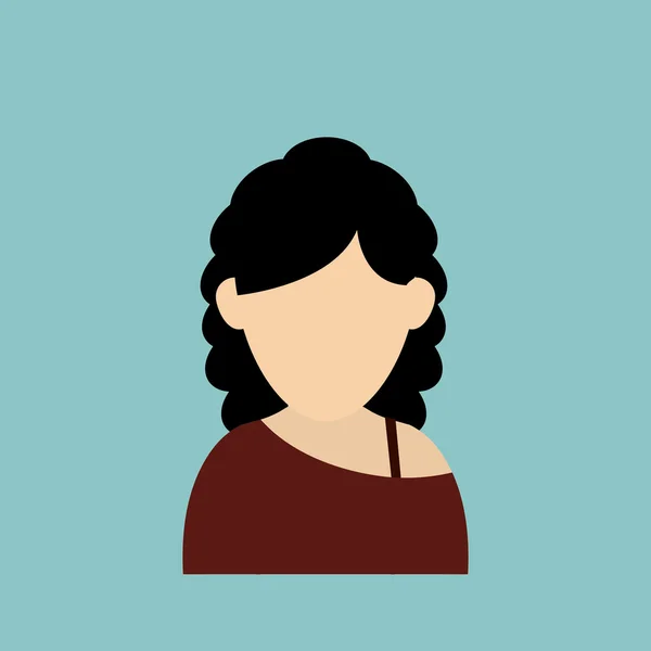 Mujer icono de diseño — Vector de stock