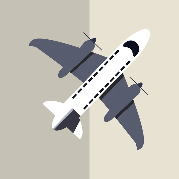 Vliegtuig pictogram ontwerp — Stockvector