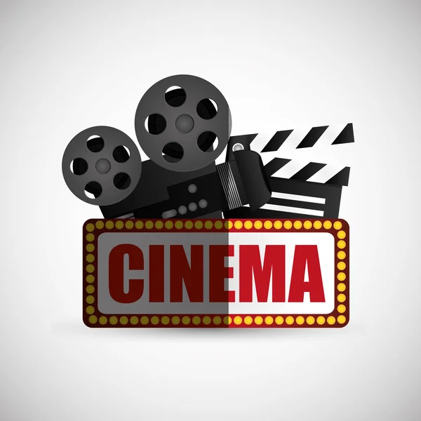 Cinéma icône design — Image vectorielle