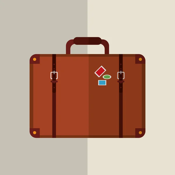 Illustration zum Kofferdesign — Stockvektor