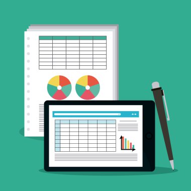 Elektronik tablo simgesi tasarım