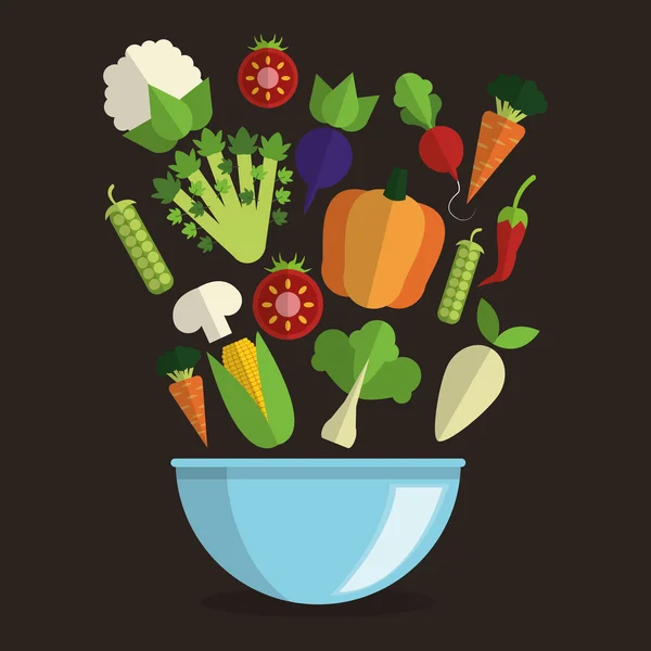 Органические продукты питания — стоковый вектор