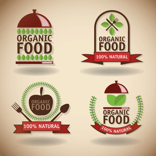 Diseño de alimentos ecológicos — Vector de stock