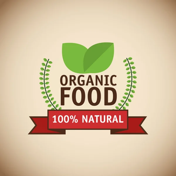 Conception d'aliments biologiques — Image vectorielle
