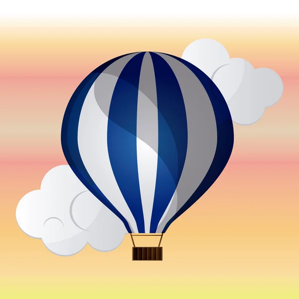 Diseño de globos de aire caliente — Vector de stock