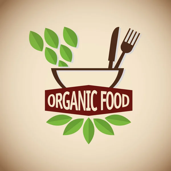 Organic food design — Stock Vector