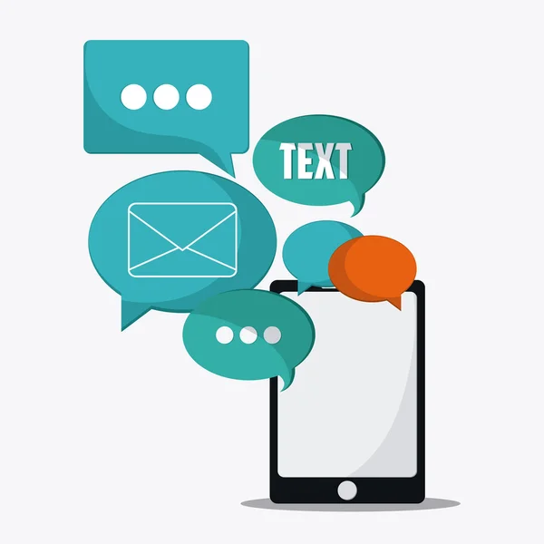 E-mailu a sms design — Stockový vektor