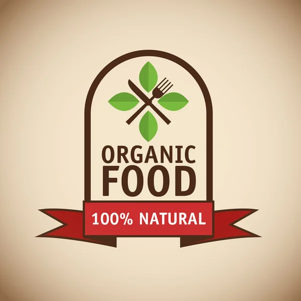 Органічні продукти харчування дизайн — стоковий вектор