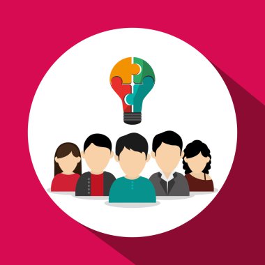 Ekip çalışması simgesi tasarım