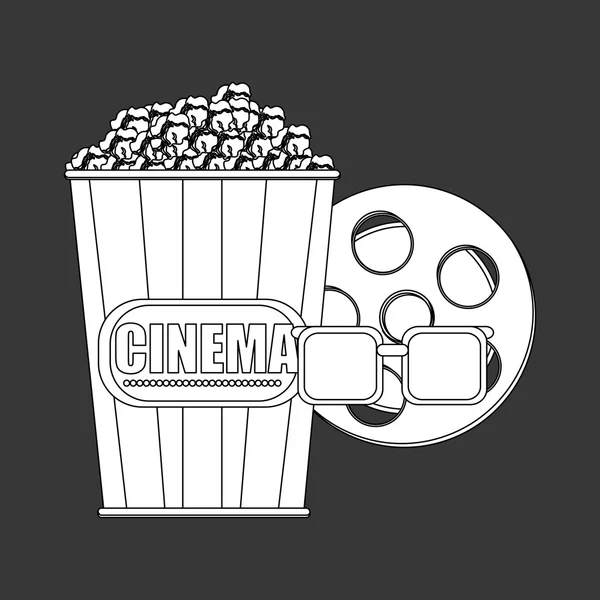 Cinema pictogram ontwerp — Stockvector