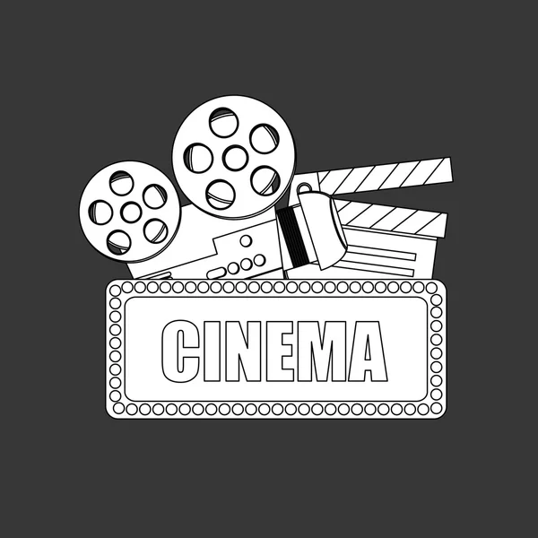 Design de ícone de cinema — Vetor de Stock