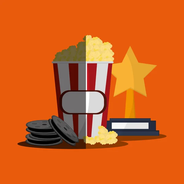 Cinema pictogram ontwerp — Stockvector
