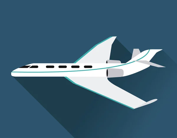 Design der Flugzeug-Ikone — Stockvektor