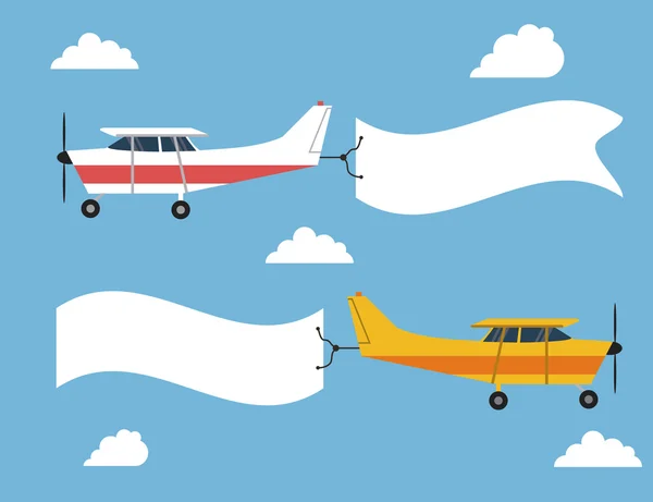 Conception de l'icône de l'avion — Image vectorielle