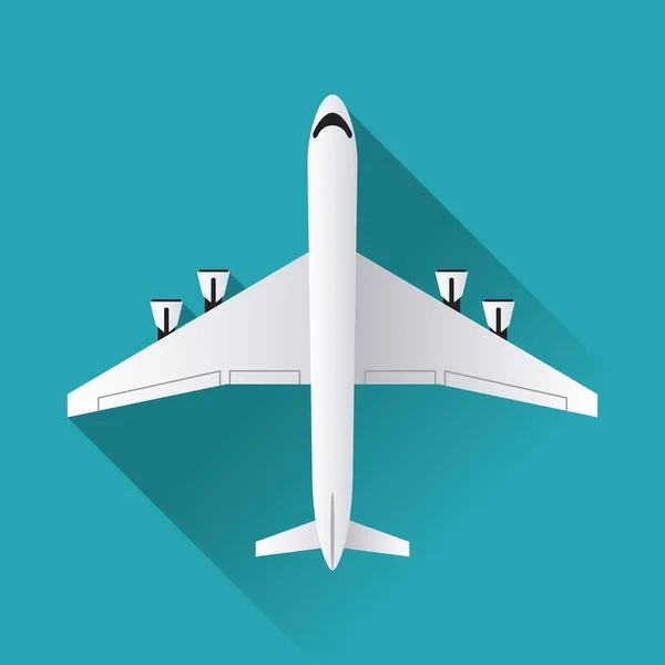 Uçak simgesi tasarım — Stok Vektör