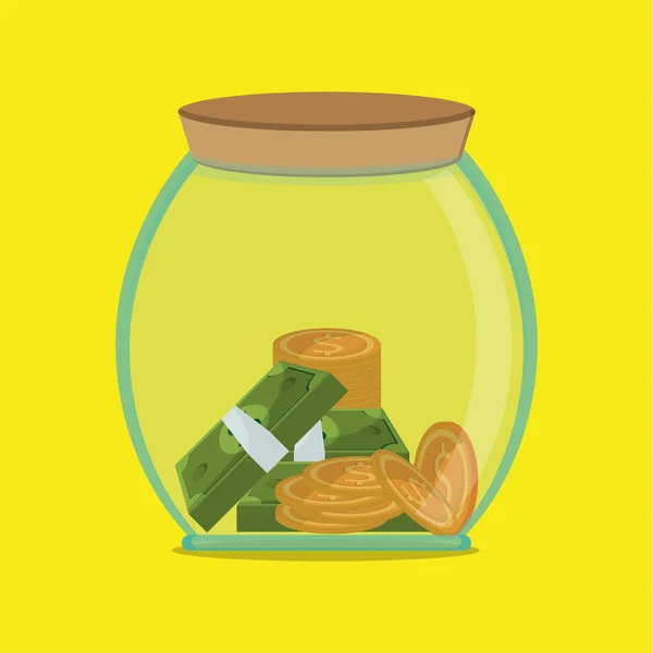 Diseño de icono de dinero — Vector de stock