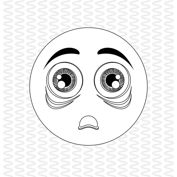 Cartoon face design — Stock Vector