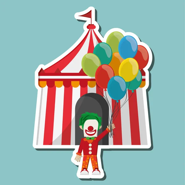 Diseño de circo y carnaval — Vector de stock