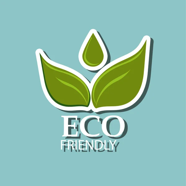 Przyjazny design Eco — Wektor stockowy