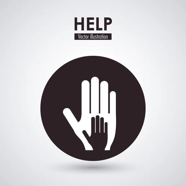 Help icon design — Stock Vector