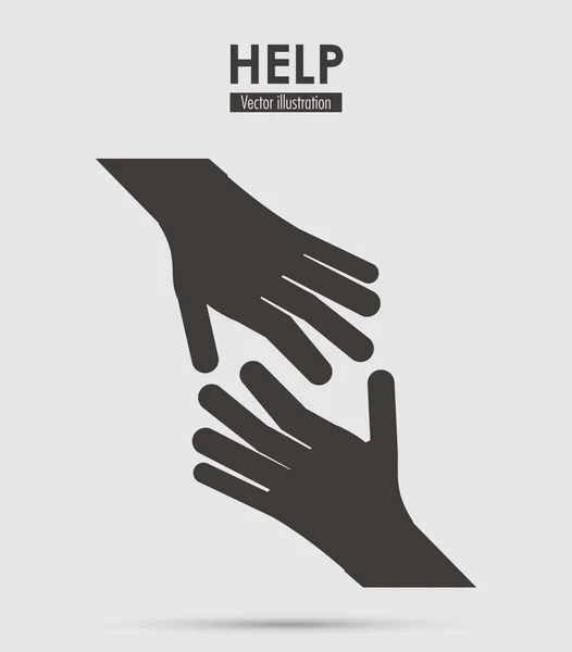 Help icon design — Stock Vector