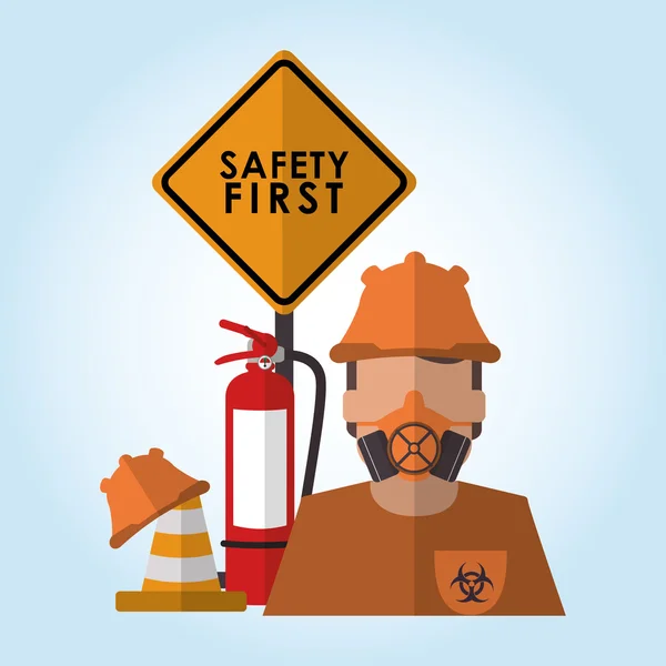 Safety icon design — Stock Vector