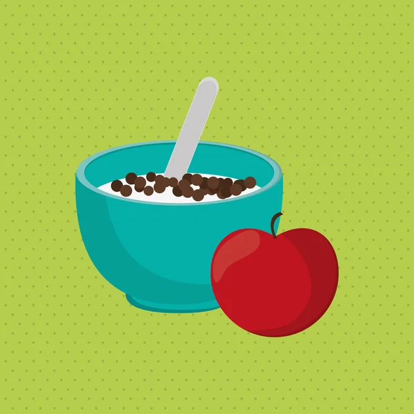 Design icône petit déjeuner — Image vectorielle