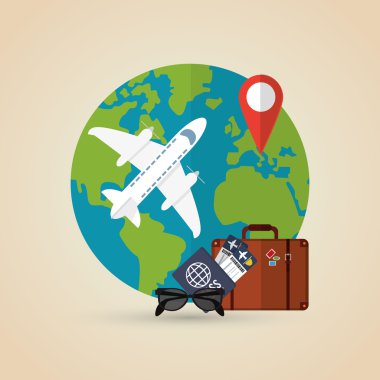seyahat etmek simge tasarım