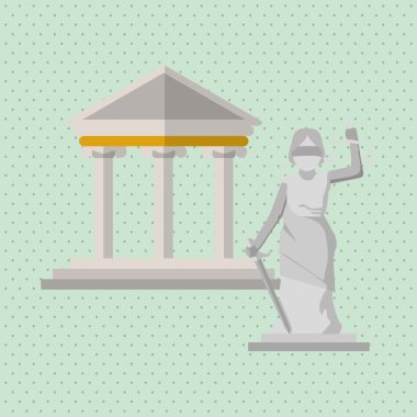 Hukuk ve adalet simgesi tasarım