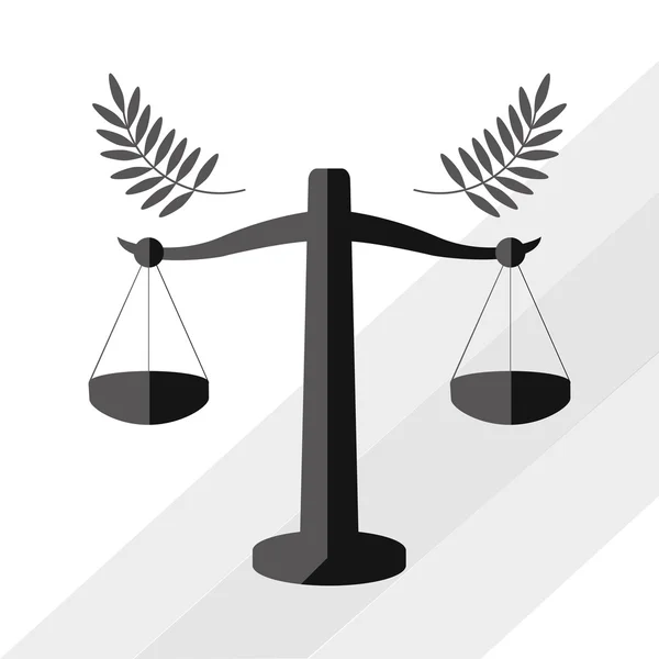 Diseño de iconos de Ley y Justicia — Vector de stock