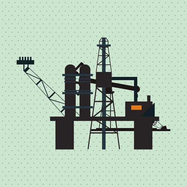 Projeto da indústria petrolífera — Vetor de Stock