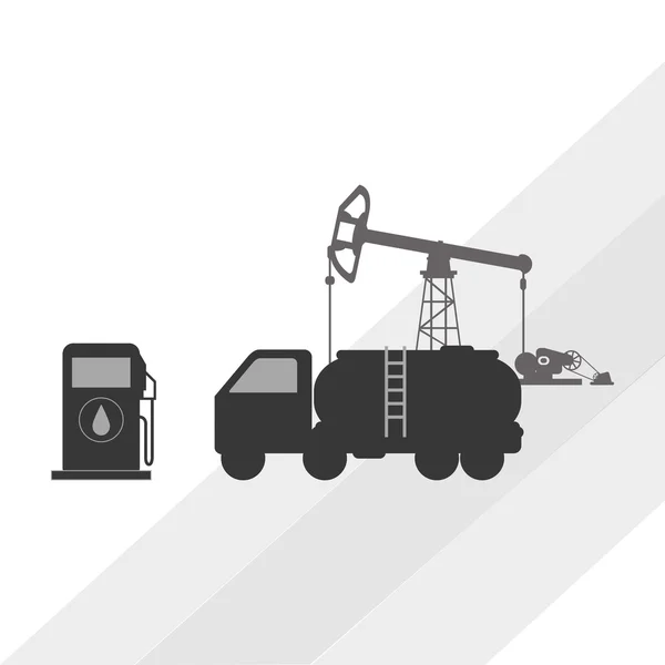 Проектирование нефтяной промышленности — стоковый вектор