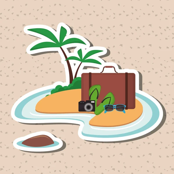 Vakantie pictogram ontwerp — Stockvector