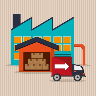 Teslimat simgesi tasarım