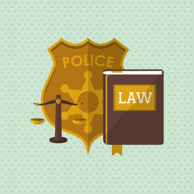 Hukuk ve adalet simgesi tasarım