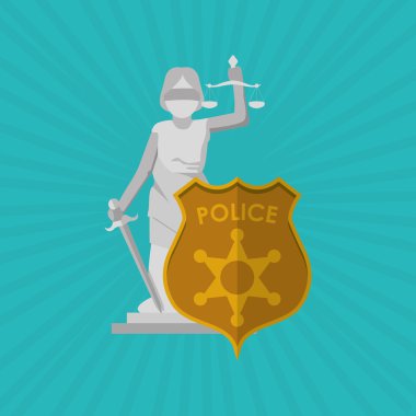 Hukuk ve adalet simgesi tasarım