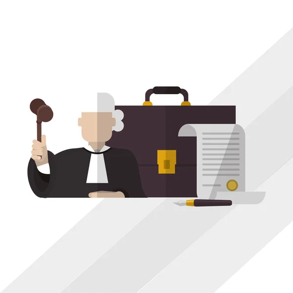 Law and Justice icon design — Stock Vector