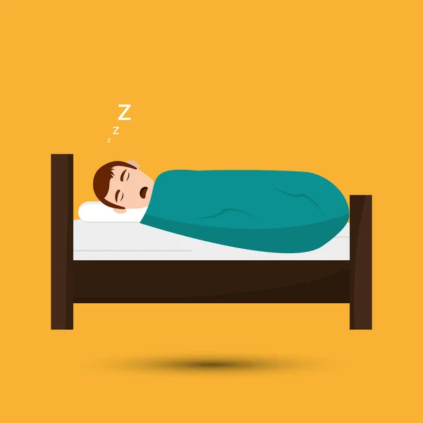 Ruhe- und Schlafgestaltung — Stockvektor
