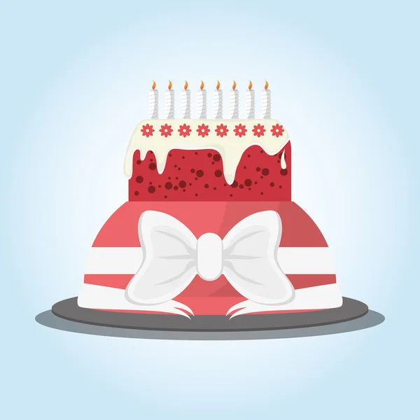 Conception icône gâteau — Image vectorielle