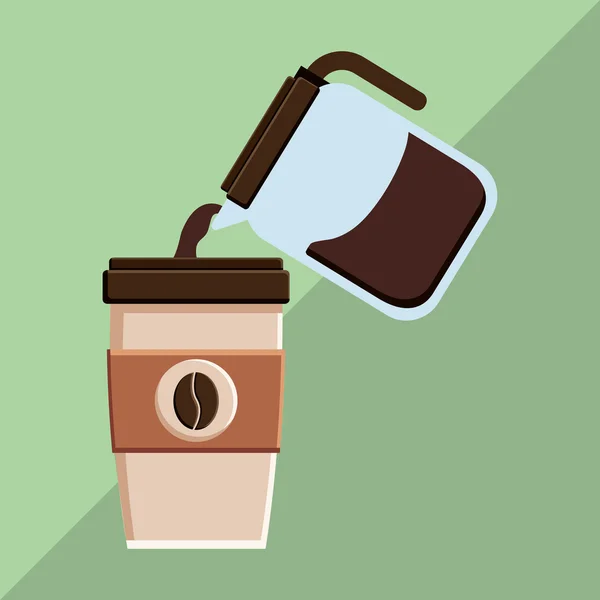 कॉफी दुकान डिझाइन — स्टॉक व्हेक्टर