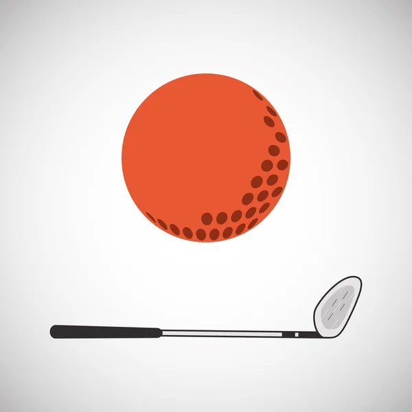 Diseño de icono de golf — Archivo Imágenes Vectoriales