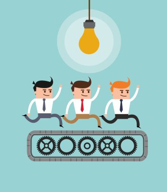 Proje ve strateji tasarım, işadamı karikatür kavramı