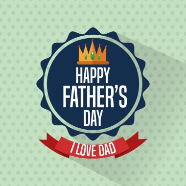 Mutlu Babalar günü simgesi tasarım