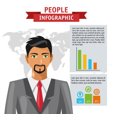 İnsanlar Infographic tasarım