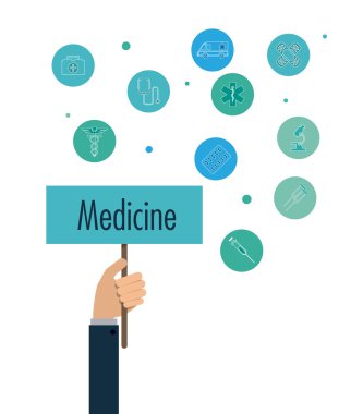 Tasarım tıp Icon set