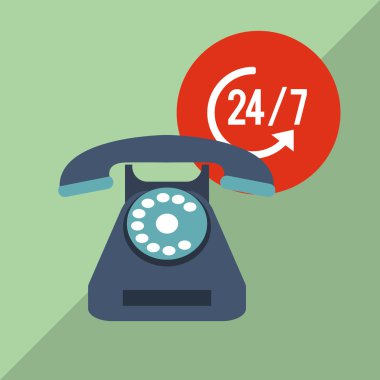 telefon ve müşteri hizmet simgesi tasarım