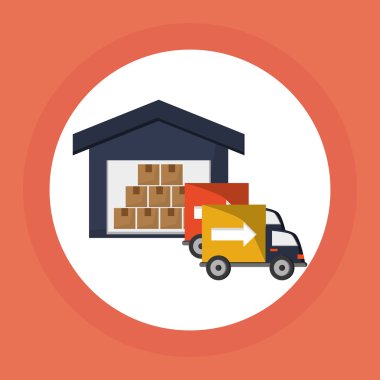 Teslimat simgesi tasarım