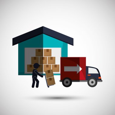 Teslimat simgesi tasarım